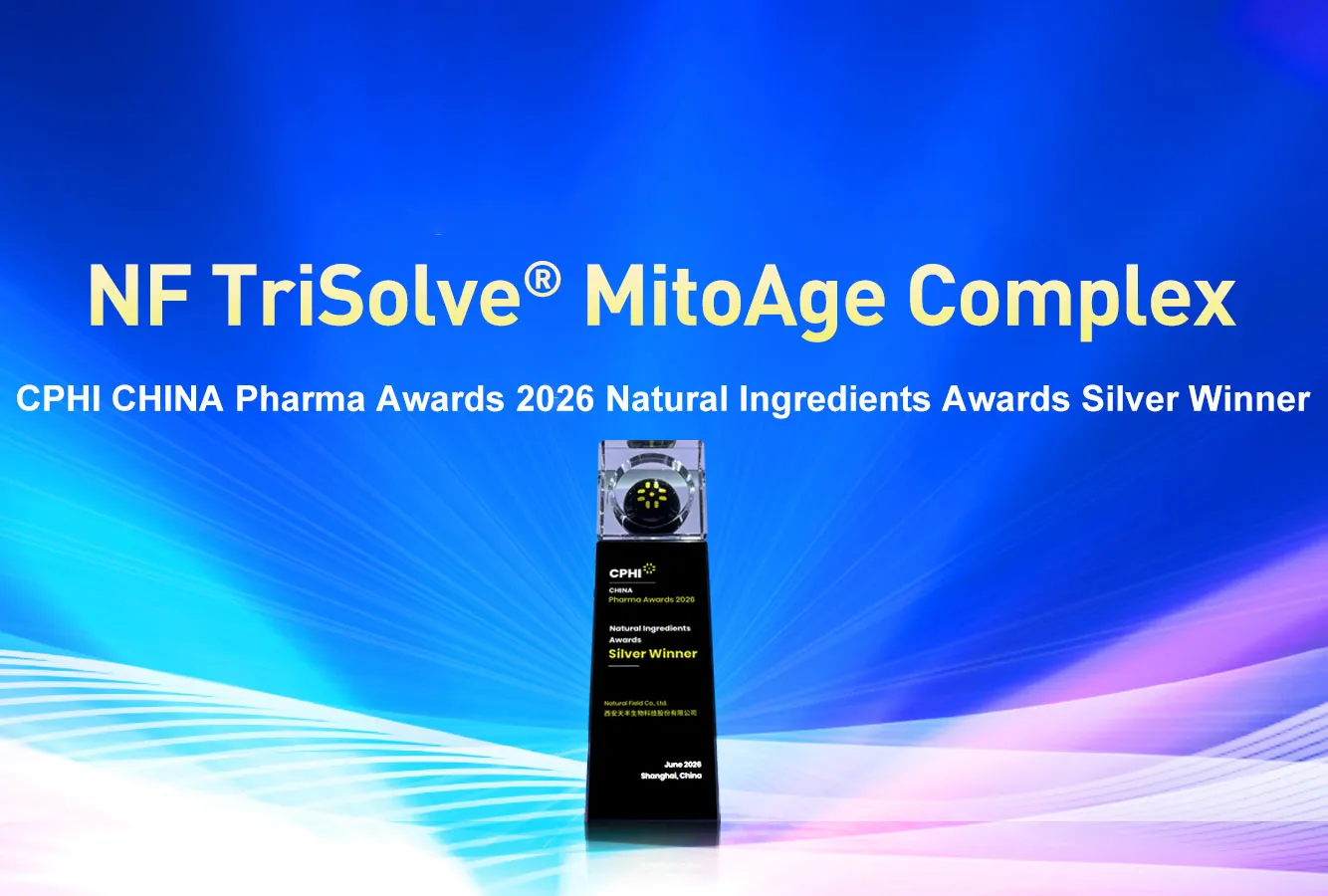 Natural Field Co., Ltd. foi nomeada Vencedora Prata no CPHI CHINA Pharma Awards 2026 – Prêmios de Ingredientes Naturais.